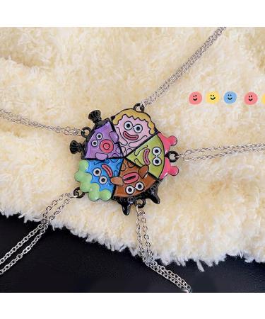 Buy OralGos 5pcs Cartoon Pizza Charm Necklaces | Engraved Pizza Friendship Jewelry for Women & Girls - International Shipping Available - Buy Online on GoSupps.com