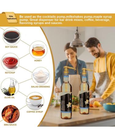 6 Pack Syrup Pump Coffee Syrup Pump Fits Most 25.4 Oz/750ml Bottles Compatible with Torani DaVinci Matteo's Jordans Skinny Syrups Bottles Ideal for Home and Coffee Bar No Dripping - Buy Online on GoSupps.com