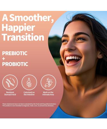 OALSE Menopause Supplement for Women Gummies with Black Cohosh Magnesium Vitamin E Probiotic & Prebiotic - Hot Flashes* and Night Sweats* Relief Supplements - Vegan Peach Flavored 60 Counts - Buy Online on GoSupps.com