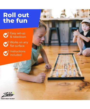 Elite Sportz Bowling Game Set - Fun Indoor Table Game for Kids and Adults - Portable Set with Lane, 6 Pins, and 2 Bowl Bearings - Perfect for Home or Traveling - Buy Online on GoSupps.com