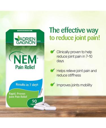 Adrien Gagnon - NEM Pain Relief for Joint Health Support and Muscle Pain Relief 90 capsules. - Buy Online on GoSupps.com