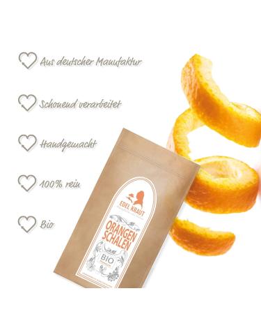 EDEL KRAUT Organic Orange Peel Tea Cut - Premium 1000g | Sweet Organic Orange Peels for Delicious Brews - Buy Online on GoSupps.com
