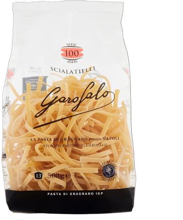Italian Gourmet E.R. Garofalo Scialatelli N. 100 Pack of 10 Neapolitan durum wheat semolina pasta with 500g of IGP pasta + 400g Italian Gourmet Polpa