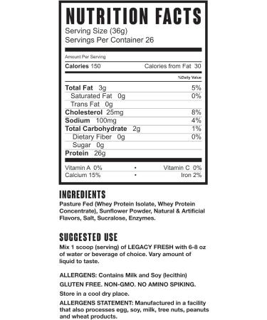 Buy Fresh Simply Snickerdoodle 2lb - 100% Pasture Fed Premium Whey Protein | International Shipping Available - Buy Online on GoSupps.com