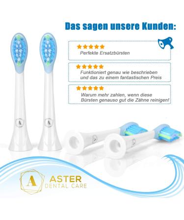 Aster Dental Care 16piece ASTER attachments for Philips Sonicare replacement brushes - Buy Online on GoSupps.com