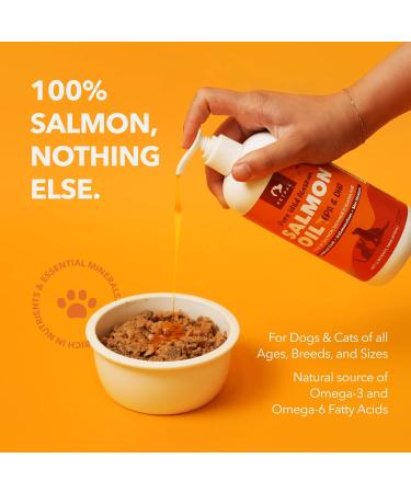 PetPal - Better Than Fish Oil - Pure Wild Alaskan Salmon Oil for Dogs & Cats - All Natural Supports Joint Function Pet Immune & Heart Health Healthy Skin & Coat - Omega 3 Super Food (8oz (240mL)) - Buy Online on GoSupps.com