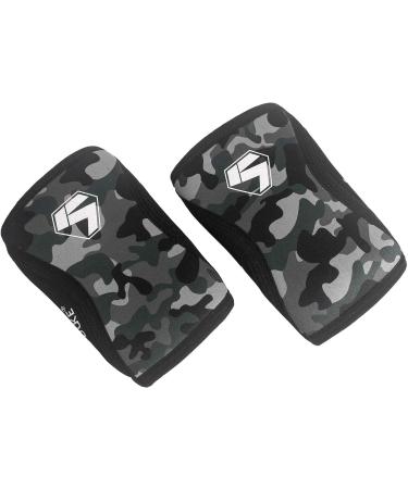 SKDK Knee Brace 7MM Compression Sleeve for Pain Relief Support for Weightlifting & Cross Training | Home Gym Equipment (1 Pair Elbow Sleeves Large - Buy Online on GoSupps.com