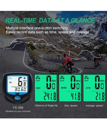 Buy Waterproof Wireless Bicycle Computer | Digital Kilometer Counter with LCD Backlight & Auto Wake | International Shipping Available - Buy Online on GoSupps.com