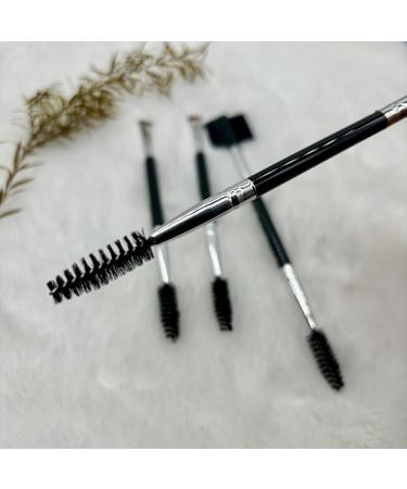 4-Piece Eyebrow Tool Set - Eyelash Separator Brow Comb & Spoolie Angled Eyebrow Brush - Essential Eye Makeup Tools for Perfect Brow Grooming | International Shipping Available - Buy Online on GoSupps.com