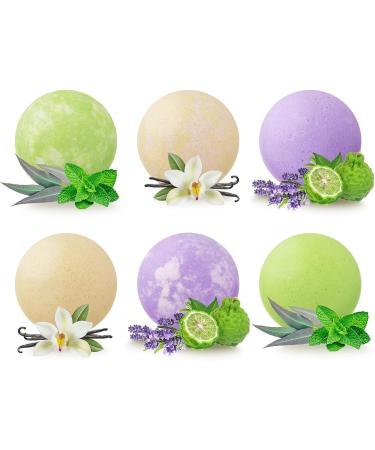 Organic Hemp Bath Bombs Gift Set with Shea Butter - Herbal Spa Fizzies for Recovery & Relaxation - Buy Online on GoSupps.com