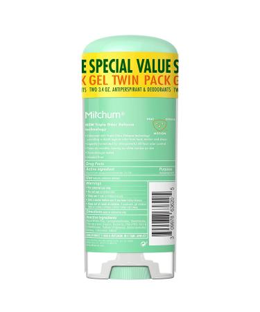 Mitchum Women's Antiperspirant Stick Triple Odor Defense Gel 48 Hr Protection 3.4 Oz (Pack of 2) - Buy Online on GoSupps.com