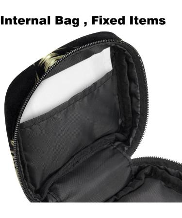 Retro Skeleton Storage Bag for Women's Menstrual Essentials Large Zippered Pocket for Cups Pads & Tampons | Multicolored Design - Buy Online on GoSupps.com