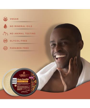 Ashanti Naturals Bundle - White Creamy Shea Butter 8 ounce | Shea Butter Souffle 8 ounce (Midnight Amber) - Buy Online on GoSupps.com