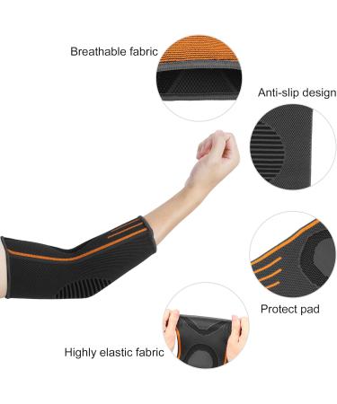 Buy VOCOSTE Thickened Elbow Pads - Breathable Protection Brace for Sports | M Size Gray Orange - Buy Online on GoSupps.com