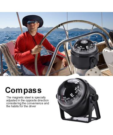Boat Compsss  Black Electronic Adjustable Military Marine Ball Night Compass for Boat Vehicle - Buy Online on GoSupps.com