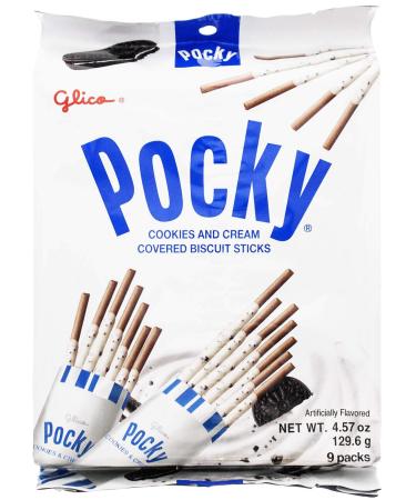 Glico Cookie And Cream Covered Biscuit Sticks 4.57 Ounce