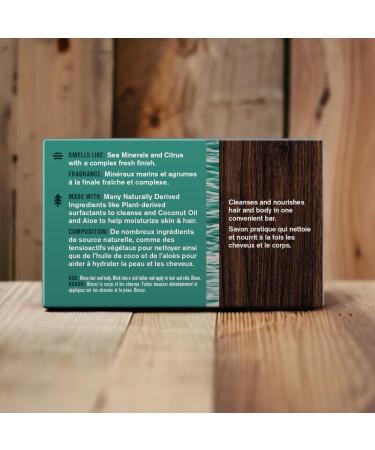 Shop EVERY MAN JACK Sea Salt 2 in 1 Shampoo & Body Bar - 5 OZ | International Shipping Available - Buy Online on GoSupps.com