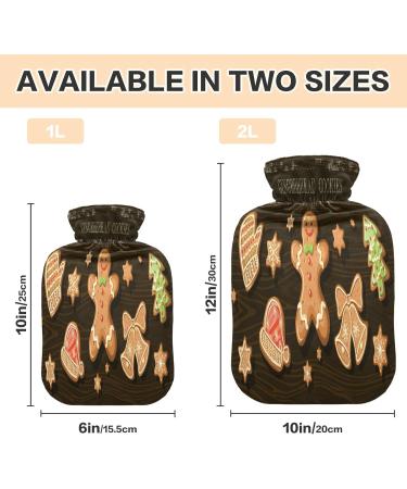 Buy KCLDECI 2L Hot Water Bottle with Lid - Perfect for Christmas Foot Warmer Pain Relief & Hot/Cold Therapy - Buy Online on GoSupps.com