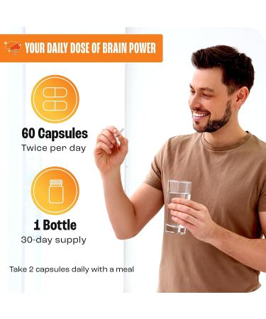 Memory and Focus Supplements for Adults | Brain Vitamins with Ginko Biloba | Ageless Brain Formula for Seniors - Buy Online on GoSupps.com