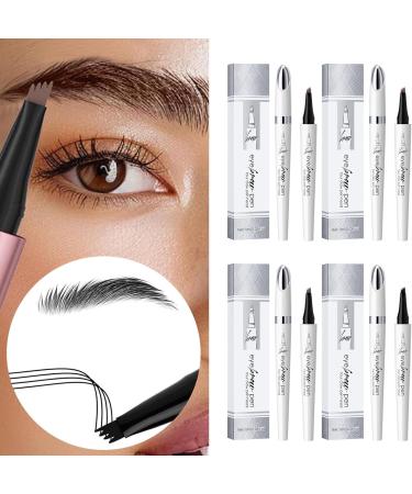 Eyebrow Pencil Liquid Eyebrow Pen 4 Tip Microblading Eyebrow Pen Creates Natural Looking Brows Effortlessly Eye Brow Pencils for Women (01) - Buy Online on GoSupps.com