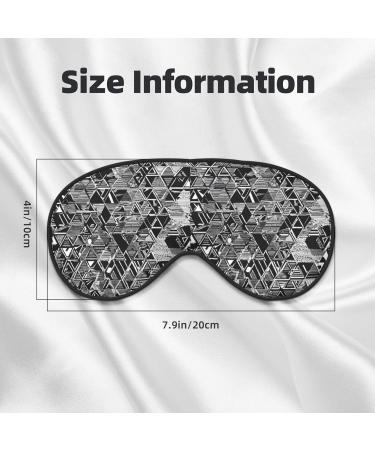 Sleep Mask Eye for Women & Men - Reusable Soft Blackout Eye Masks for Better Sleep Travel & Camping - Black White Marble Gift Essentials - Buy Online on GoSupps.com