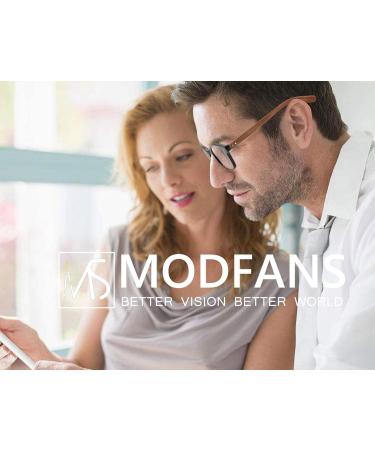 Buy Modfans 4 Pack Reading Glasses +2.00 for Men & Women | High Quality Comfortable Wood Effect Rectangular Design - International Shipping! - Buy Online on GoSupps.com