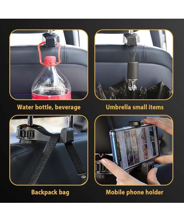 VIILICH 2-in-1 Car Headrest Hook & Smartphone Holder - Multifunctional Rear Seat Organizer (Blue) for International Shipping - Buy Online on GoSupps.com