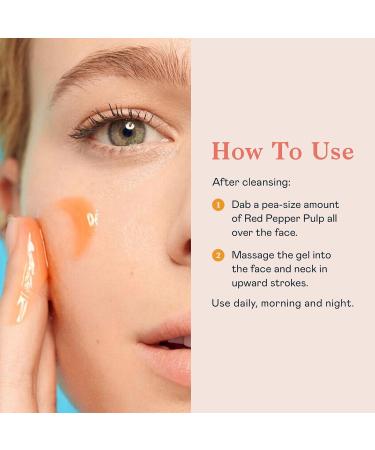 Erborian Red Pepper Pulp Gel Moisturizer - Hydrating Energizing & Radiance Boosting Facial Cream - Korean Skin Therapy - 0.6 oz - Buy Online on GoSupps.com