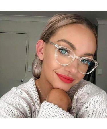 Children's Blue Light Filter Glasses - Prescription-Free Gaming & Screen Protection - Oval White Design - Buy Online on GoSupps.com