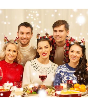 JINXIAN 6 Pairs Christmas Hair Clips Reindeer Xmas Hair Accessories Cute Reindeer Antlers Headband Hair Accessory Antlers Hairpins Decorative for Women Girls Christmas Party Headpiece - Buy Online on GoSupps.com