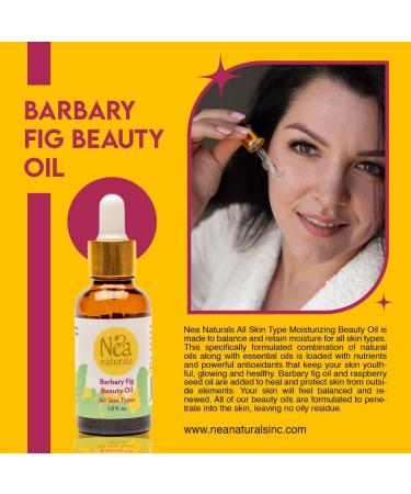 Barbary Fig Beauty Oil - Nourishing Moisturizer for All Skin Types | Natural Facial Oil for Glowing Skin - 1.0 fl.oz - Buy Online on GoSupps.com