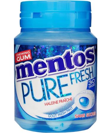 Mentos - Chewing Gum Mentos Pure Fresh Mint Fragrance - Sugar-free Chewing Gum - Long Lasting - Fresh Breath - 6 Boxes of 30 Sugars - Buy Online on GoSupps.com