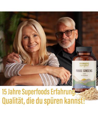 Panax Ginseng Root Powder from Extract | 100g - With Measuring Spoon 10% Ginsenosides - 50 Day Supply | Vegan Dorado Superfoods - Buy Online on GoSupps.com