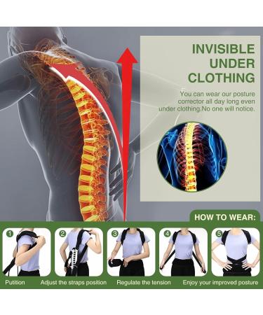 Posture Corrector Back Support for Hunched Back & Kyphosis - Vertebral Compression Relief for Men & Women (Medium - Buy Online on GoSupps.com