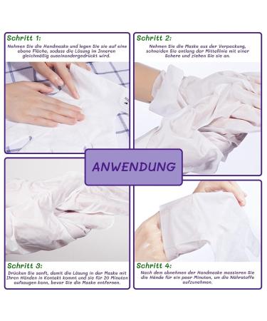 P-Beauty Lavender Hand Mask | 5 Pairs of Moisture Gloves | Collagen & Vitamin-Rich Anti-Aging Care for Cracked Dry Hands - Buy Online on GoSupps.com