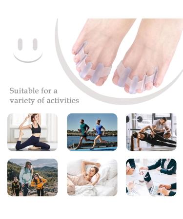 Desenda Gel Toe Spreaders for Plantar Fasciitis Relief | Comfortable Soft Toe Separators for Hammer Toes & Foot Pain - International Shipping Available - Buy Online on GoSupps.com