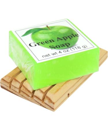 Green Apple Glycerin Soap - Eclectic Lady | 4 oz Natural Moisturizing Bar for Healthy Skin - International Shipping Available - Buy Online on GoSupps.com
