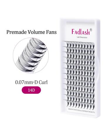 14D 0.07mm D Curl Russian Eyelash Extensions - Premade Fans | Shop Internationally - Buy Online on GoSupps.com