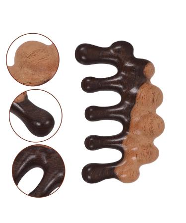 FOMIYES Wooden Massage Comb - Broad Tooth Hair Comb for Men | Durable 10x5cm Design Tool for Scalp Massage & Hair Care - Buy Online on GoSupps.com