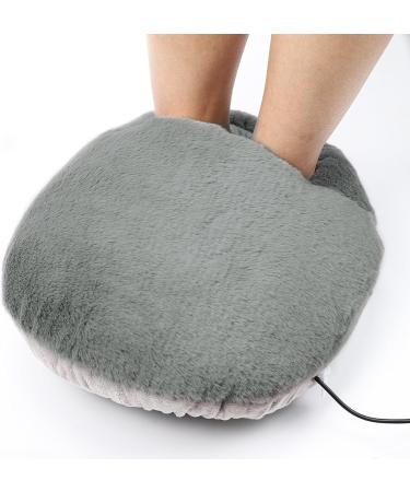 Aally Heated Foot Warmer for Bed | Adjustable Temperature & Time Control | Non-Slip Gray Heating Pillow - Buy Online on GoSupps.com