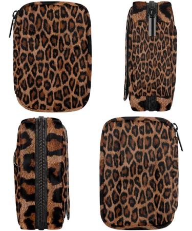 Leopard Print Weekly Pill Organizer & Travel Bag - Seven-Day Vitamin & Supplement Holder - Buy Online on GoSupps.com