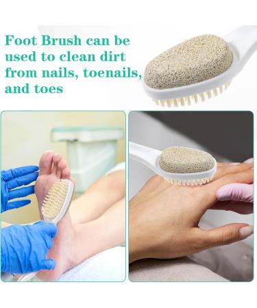 Buy 2 in 1 Foot Pumice Stone Brush - Exfoliator & Scrubber for Dead Skin & Callus Remover | International Shipping Available - Buy Online on GoSupps.com