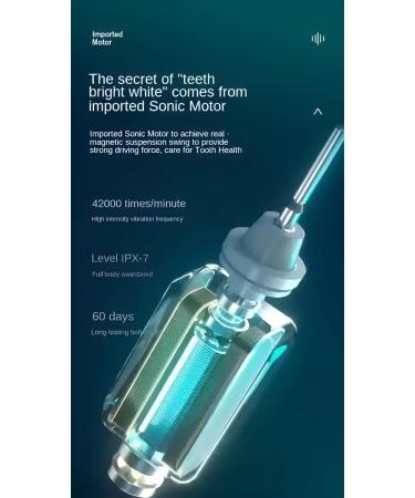 Buy Electric Toothbrush - 4 Brush Heads Rechargeable 6 Modes Fast Charging Pressure Sensor - International Shipping Available - Buy Online on GoSupps.com