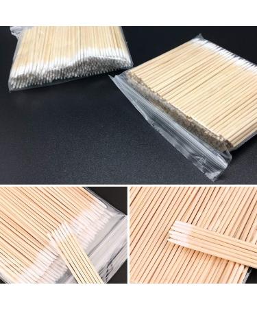 Kisbeibi Biodegradable Cotton Swabs - 300 Pack Natural Wooden Sticks for Ear Cleaning Makeup & Daily Use - Eco-Friendly Pointed Q-Tips - Buy Online on GoSupps.com