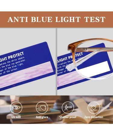 YUKANG Blue Light Filter Glasses for Women - TR90 Non-Prescription Computer & Gaming Glasses - Super Light & Stylish Coffee Frame - Buy Online on GoSupps.com