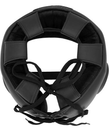 RDX Maya Hide Leather Boxing Headgear - Large, MMA Sparring, Kickboxing, Training, Taekwondo, Karate, BJJ Fighting - Black - Buy Online on GoSupps.com