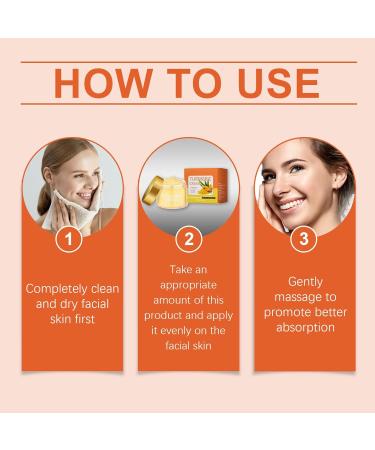 CongRong Turmeric face cream all-natural lotion for radiant skin for dark spots evens skin tone firms reduces wrinkles with vitamin C moisturizing cream (6PCS) - Buy Online on GoSupps.com