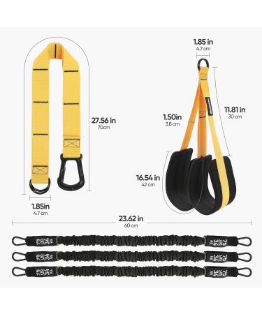Premium Adjustable Pull Up Assistance Bands for Strength Training - Replaceable Bands with Fabric Feet Mats for Optimal Workout Performance - Buy Online on GoSupps.com