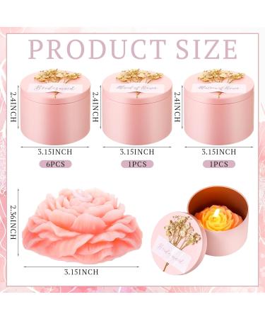 MTLEE Bridesmaid Candles Set - 8 Scented Soy Wax Gifts for Wedding Favors & Bridal Showers | Perfect Proposals & Birthday Gifts (Pink - Buy Online on GoSupps.com